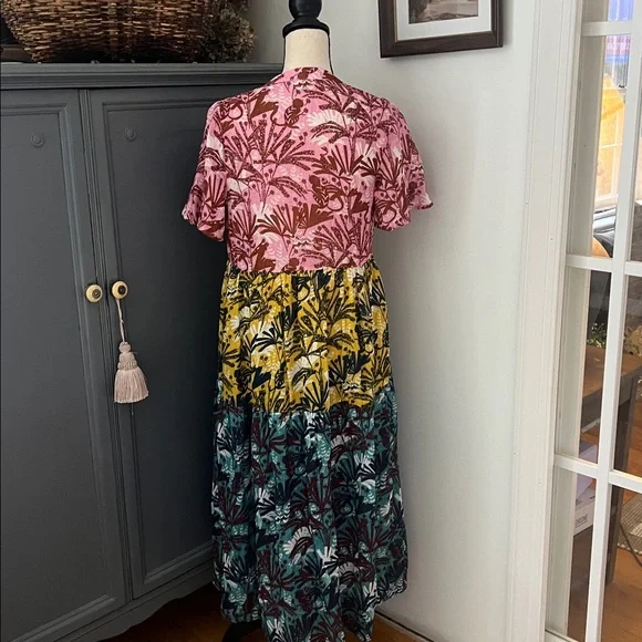 Anthropologie The Kallie Flowy Relaxed Fit Maxi Dress - Picture 7 of 7